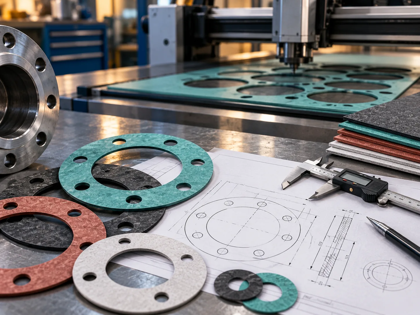 Engineering drawing and custom gasket fabrication