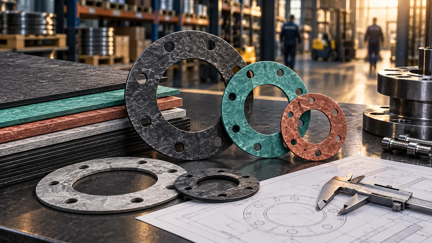 Industrial gasket and sealing material supply